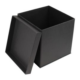Boite cloche cube pliante noir mat